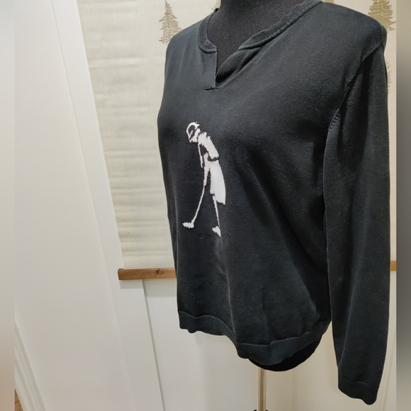 Liz Claiborne - Liz Golf knit sweater - LG - Picture 4 of 10